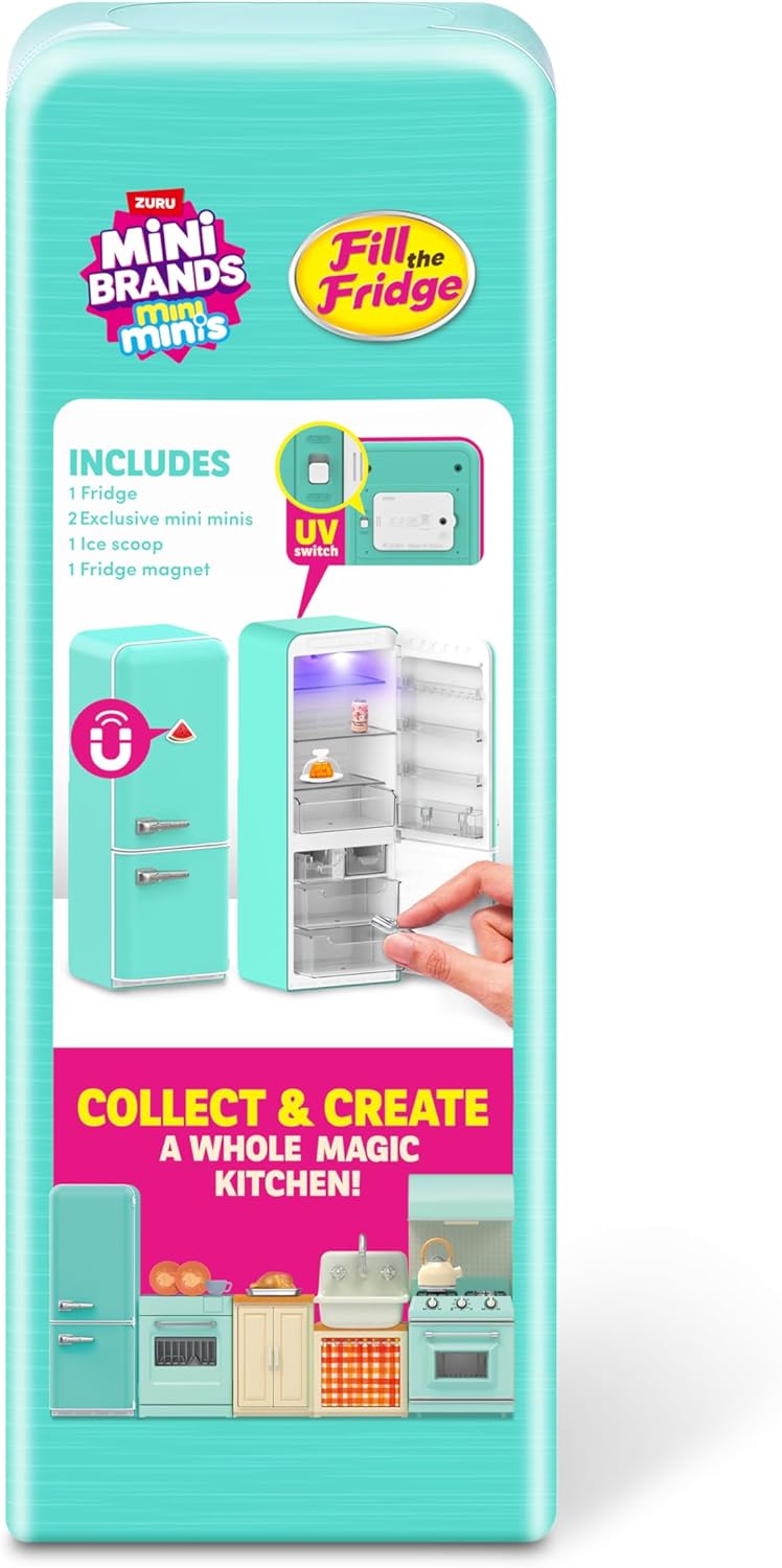 Mini Geladeira Mini Brands + 3 Capsulas