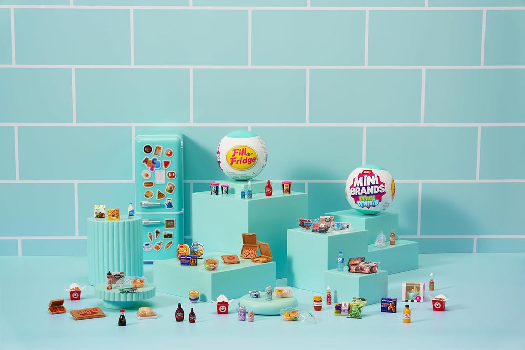 Mini Geladeira Mini Brands + 3 Capsulas